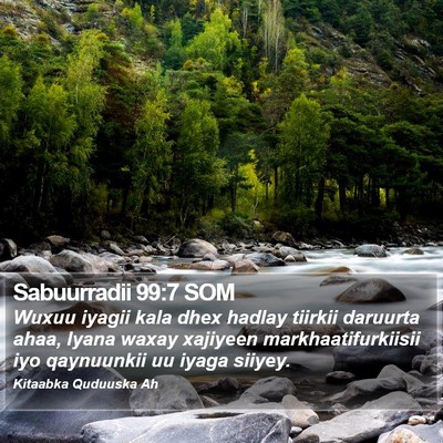 Sabuurradii 99:7 SOM Bible Verse Image