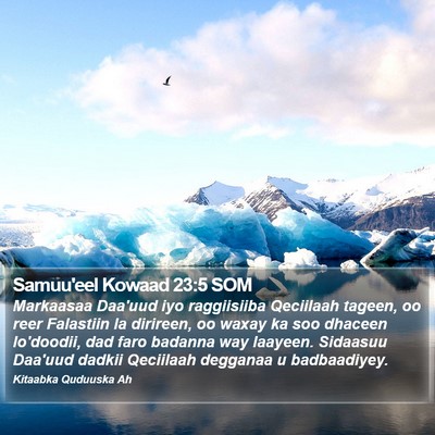 Samuu'eel Kowaad 23:5 SOM Bible Verse Image