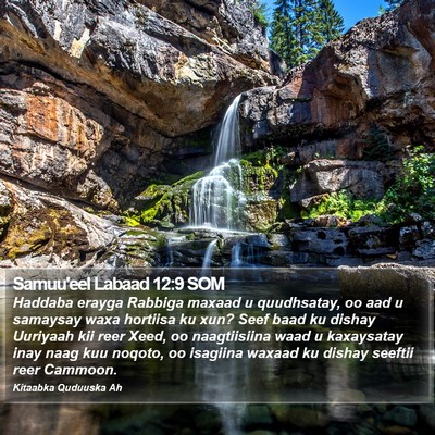 Samuu'eel Labaad 12:9 SOM Bible Verse Image