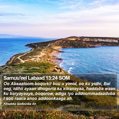 Samuu'eel Labaad 13:24 SOM Bible Verse Image