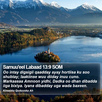Samuu'eel Labaad 13:9 SOM Bible Verse Image
