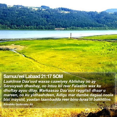 Samuu'eel Labaad 21:17 SOM Bible Verse Image