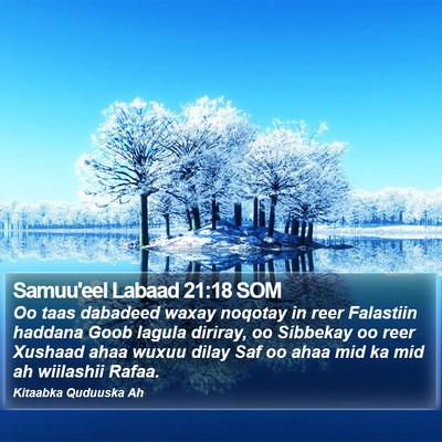 Samuu'eel Labaad 21:18 SOM Bible Verse Image