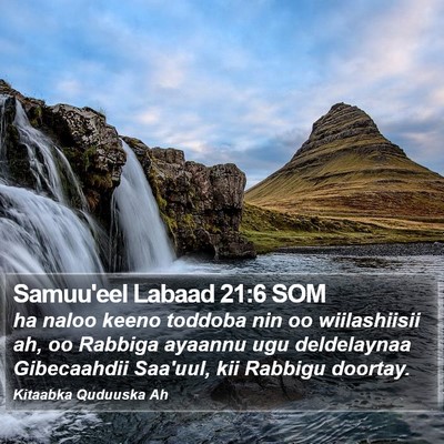 Samuu'eel Labaad 21:6 SOM Bible Verse Image