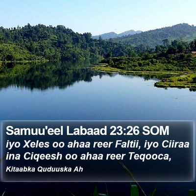 Samuu'eel Labaad 23:26 SOM Bible Verse Image