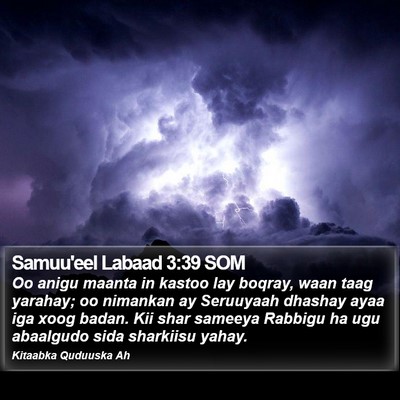 Samuu'eel Labaad 3:39 SOM Bible Verse Image