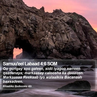 Samuu'eel Labaad 4:6 SOM Bible Verse Image
