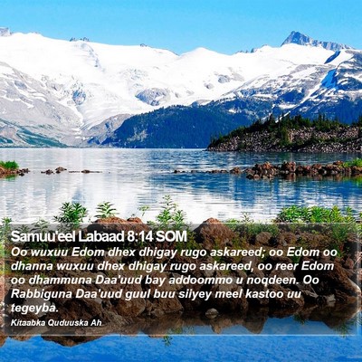 Samuu'eel Labaad 8:14 SOM Bible Verse Image