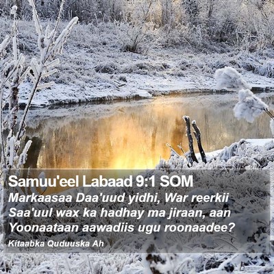 Samuu'eel Labaad 9:1 SOM Bible Verse Image