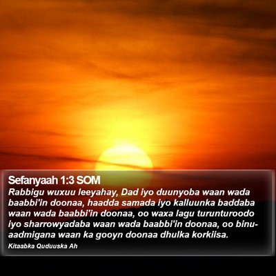 Sefanyaah 1:3 SOM Bible Verse Image
