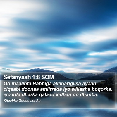 Sefanyaah 1:8 SOM Bible Verse Image