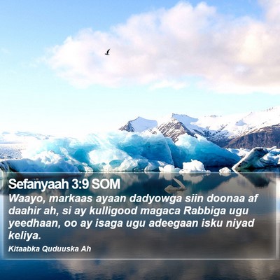 Sefanyaah 3:9 SOM Bible Verse Image