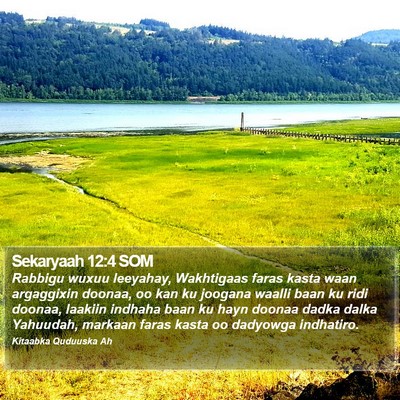 Sekaryaah 12:4 SOM Bible Verse Image