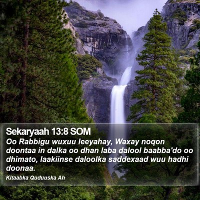 Sekaryaah 13:8 SOM Bible Verse Image