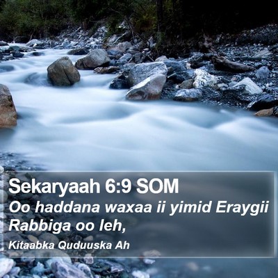 Sekaryaah 6:9 SOM Bible Verse Image