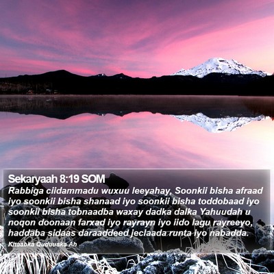Sekaryaah 8:19 SOM Bible Verse Image