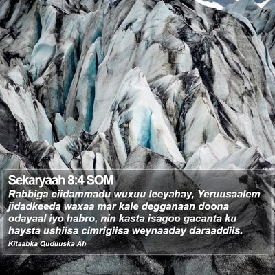 Sekaryaah 8:4 SOM Bible Verse Image