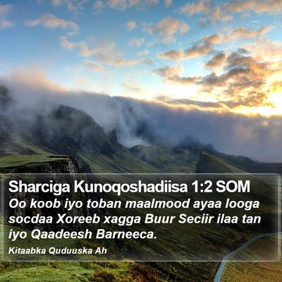 Sharciga Kunoqoshadiisa 1:2 SOM Bible Verse Image
