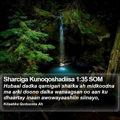 Sharciga Kunoqoshadiisa 1:35 SOM Bible Verse Image