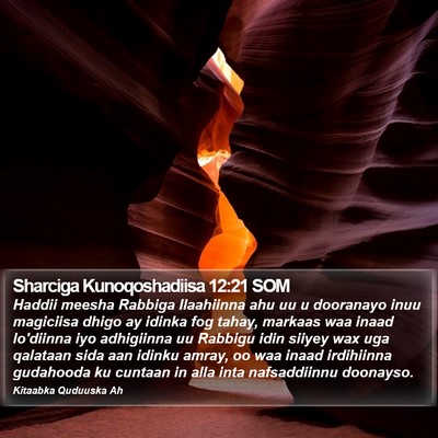 Sharciga Kunoqoshadiisa 12:21 SOM Bible Verse Image