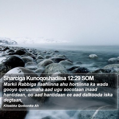 Sharciga Kunoqoshadiisa 12:29 SOM Bible Verse Image