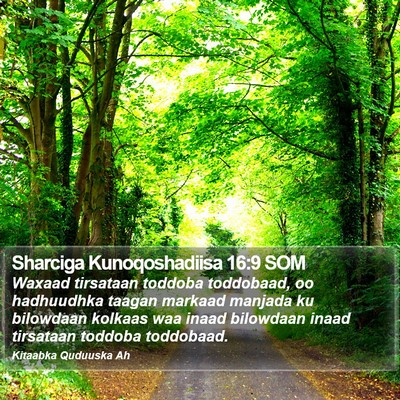 Sharciga Kunoqoshadiisa 16:9 SOM Bible Verse Image