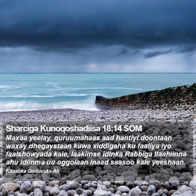 Sharciga Kunoqoshadiisa 18:14 SOM Bible Verse Image