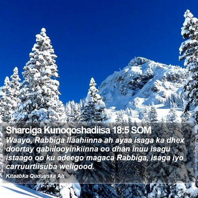 Sharciga Kunoqoshadiisa 18:5 SOM Bible Verse Image