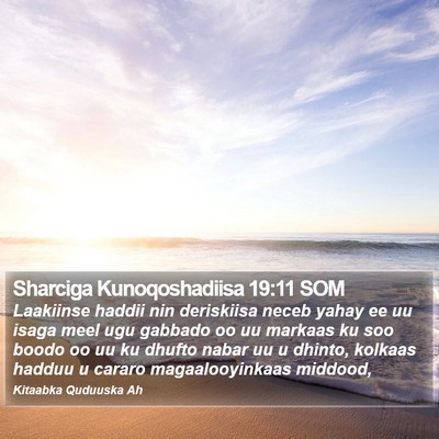 Sharciga Kunoqoshadiisa 19:11 SOM Bible Verse Image