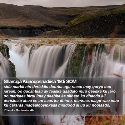 Sharciga Kunoqoshadiisa 19:5 SOM Bible Verse Image