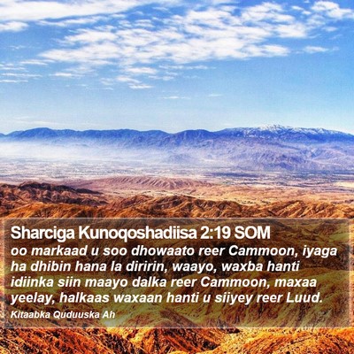 Sharciga Kunoqoshadiisa 2:19 SOM Bible Verse Image