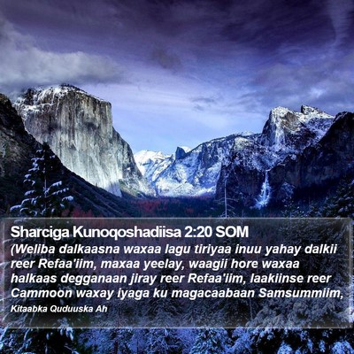 Sharciga Kunoqoshadiisa 2:20 SOM Bible Verse Image