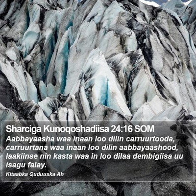Sharciga Kunoqoshadiisa 24:16 SOM Bible Verse Image
