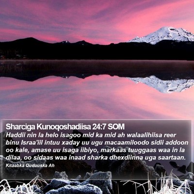 Sharciga Kunoqoshadiisa 24:7 SOM Bible Verse Image
