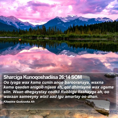 Sharciga Kunoqoshadiisa 26:14 SOM Bible Verse Image