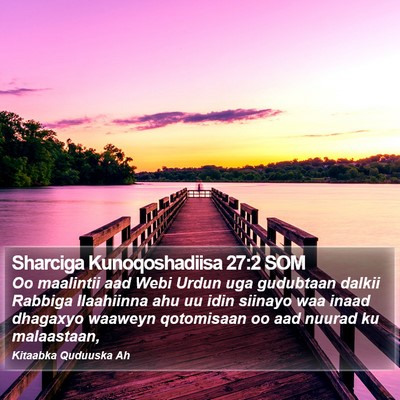 Sharciga Kunoqoshadiisa 27:2 SOM Bible Verse Image