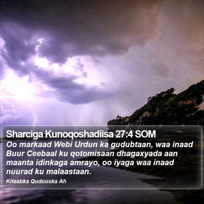 Sharciga Kunoqoshadiisa 27:4 SOM Bible Verse Image
