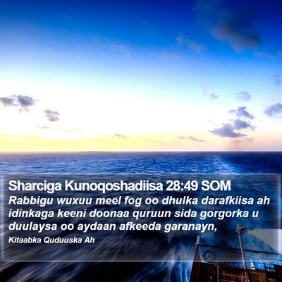 Sharciga Kunoqoshadiisa 28:49 SOM Bible Verse Image