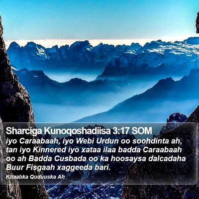 Sharciga Kunoqoshadiisa 3:17 SOM Bible Verse Image