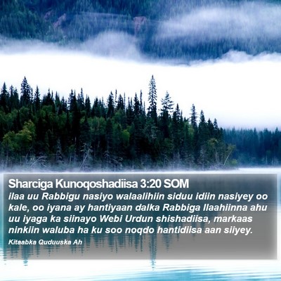 Sharciga Kunoqoshadiisa 3:20 SOM Bible Verse Image