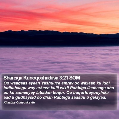 Sharciga Kunoqoshadiisa 3:21 SOM Bible Verse Image