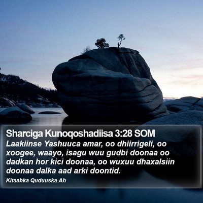 Sharciga Kunoqoshadiisa 3:28 SOM Bible Verse Image
