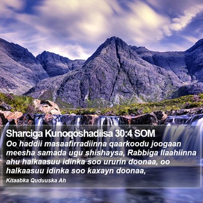 Sharciga Kunoqoshadiisa 30:4 SOM Bible Verse Image