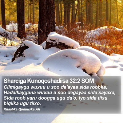 Sharciga Kunoqoshadiisa 32:2 SOM Bible Verse Image