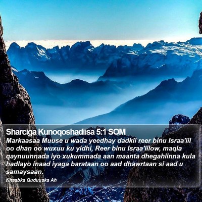 Sharciga Kunoqoshadiisa 5:1 SOM Bible Verse Image