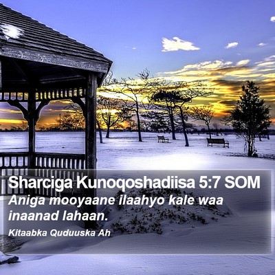 Sharciga Kunoqoshadiisa 5:7 SOM Bible Verse Image