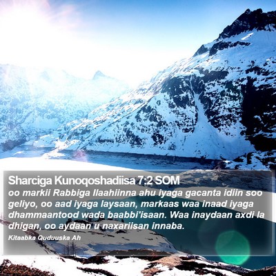 Sharciga Kunoqoshadiisa 7:2 SOM Bible Verse Image