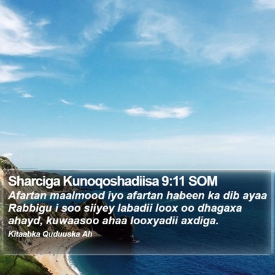 Sharciga Kunoqoshadiisa 9:11 SOM Bible Verse Image