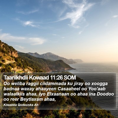 Taariikhdii Kowaad 11:26 SOM Bible Verse Image