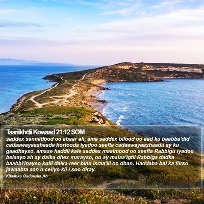 Taariikhdii Kowaad 21:12 SOM Bible Verse Image